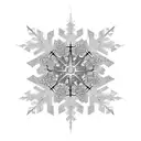 SNOWFLAKE tattoo design idea