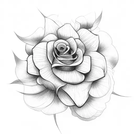 flower tattoo woth the word worthy  tattoo design idea