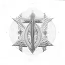 Ankh cross tattoo design idea