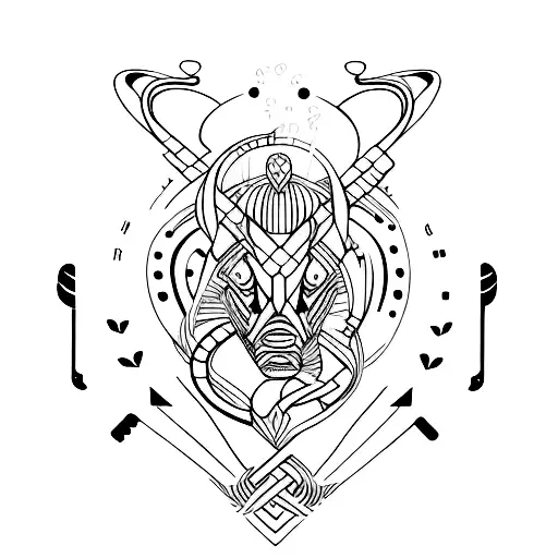 g-clef tattoo design idea