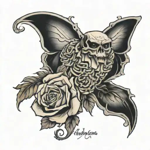 in sorrow, seek happiness tattoo design idea