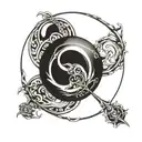 word sphere infinity  tattoo design idea