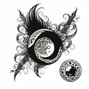 word sphere infinity  tattoo design idea