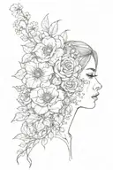 you'll find someone who grows flowers in the darkest parts of you. To heed when things get hard and don't you ever turn  tattoo design idea