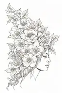 you'll find someone who grows flowers in the darkest parts of you. To heed when things get hard and don't you ever turn  tattoo design idea