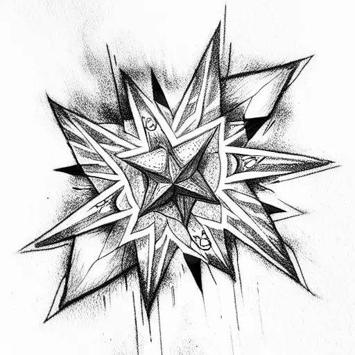 Star tattoo design idea