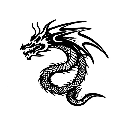 Dragon tattoo design idea