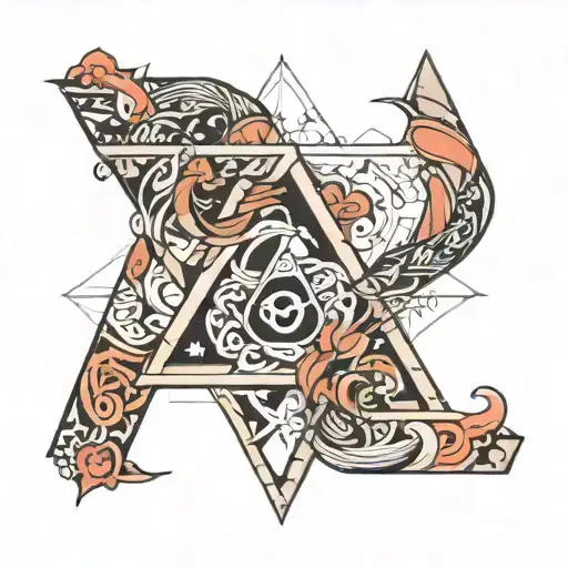 Needsto have the letters "LYL" with 3 triangles. It's for my girlfriend to symbolize our relationship, who we are what w tattoo design idea