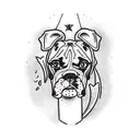 boxer and knofe tattoo design idea