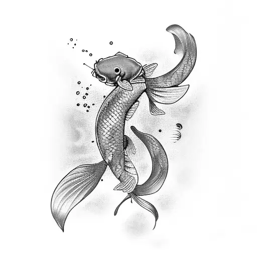 Koi Fish tattoo design idea