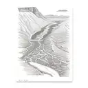 rio grande river map in big bend national park tattoo design idea