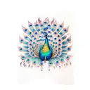 Peacock tattoo design idea