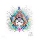 Peacock tattoo design idea