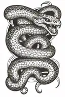king cobra wrapped tattoo design idea
