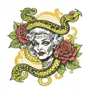 Benedictine baby Chartreuse snake old lady Appalachian moonshine crazy Bible belt and a sinner's fire Love on a higher w tattoo design idea