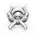 "Hubspot!" script on knuckles tattoo design idea