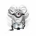 minion con brazo tatuado tattoo design idea