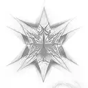 davids star tattoo design idea