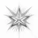 davids star tattoo design idea