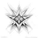 davids star tattoo design idea