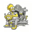 Eshay Simpsons tattoo design idea