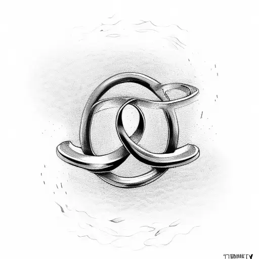Infinity Symbol with lock and key tattoo design idea