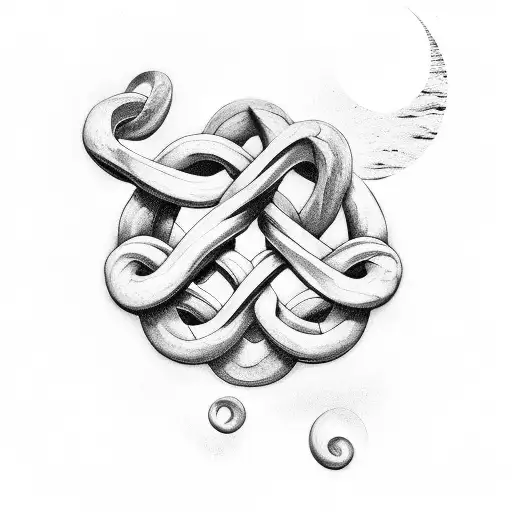 Infinity loop tattoo design idea