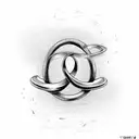 Infinity Symbol with lock and key tattoo design idea