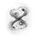 Infinity loop tattoo design idea