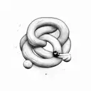 Infinity loop tattoo design idea