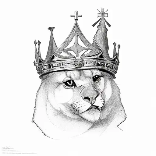 bishop and king chesspiece tattoo design idea