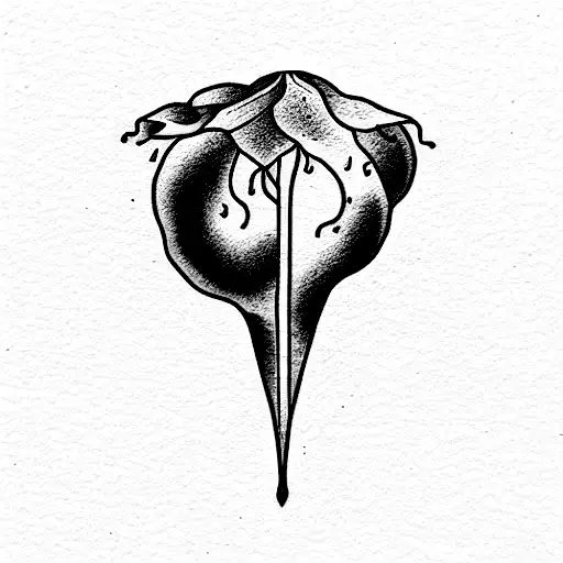 radish tattoo design idea