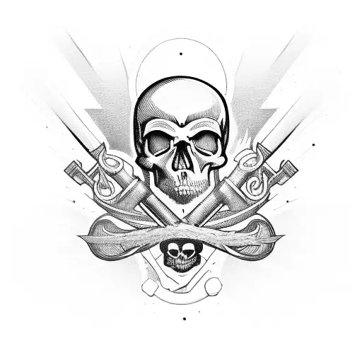 A logo of the inline skaters club call Locos Rodantes, the emblem name with one inline skate a skull and a helmet on sul tattoo design idea