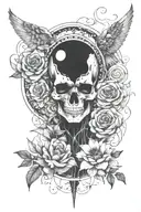 rebirth of a person who struggled with self worth, depression, and anxiety to somebody who is confident and happy tattoo design idea