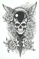 rebirth of a person who struggled with self worth, depression, and anxiety to somebody who is confident and happy tattoo design idea