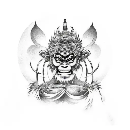 Sun Wukong tattoo design idea