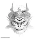 Sun Wukong tattoo design idea