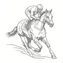 racehorse tattoo design idea