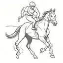 racehorse tattoo design idea