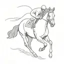 racehorse tattoo design idea