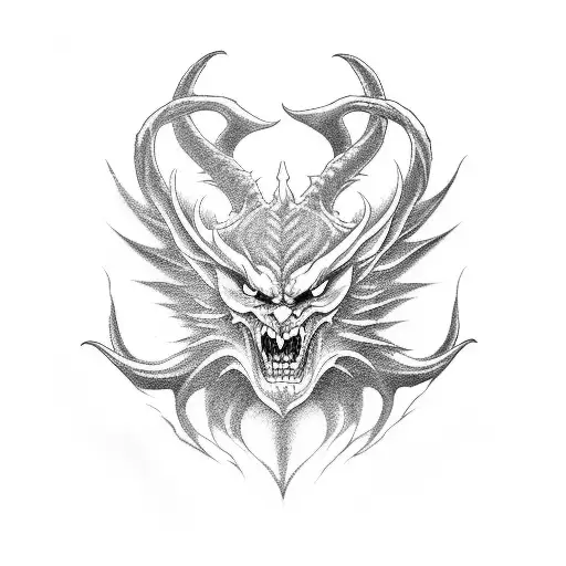 Devilman tattoo design idea
