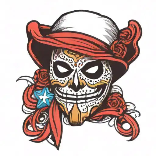 puerto rican ghostface mask tattoo design idea