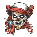 puerto rican ghostface mask tattoo design idea