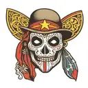 puerto rican ghostface mask tattoo design idea