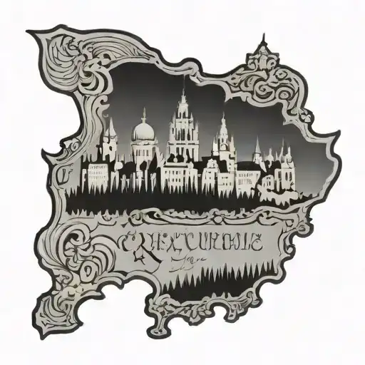 Czech republic country you've traveled tattoo design idea