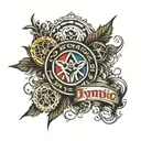 Olympic Ring logo tattoo design idea