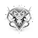 minotaur zodiac tattoo design idea