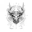 minotaur zodiac tattoo design idea