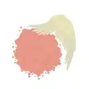 angel wings with baby feet and halo tattoo design idea