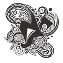 123 tattoo design idea